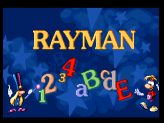 Rayman [Black Label] title screen for Playstation